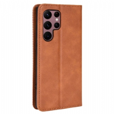 Etui Samsung Galaxy S22 Ultra 5G Hemming Cirénius Style Læder