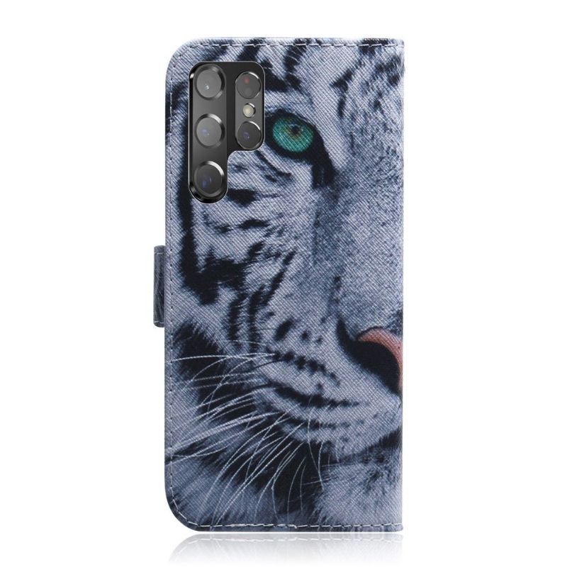 Etui Samsung Galaxy S22 Ultra 5G Hvid Tiger