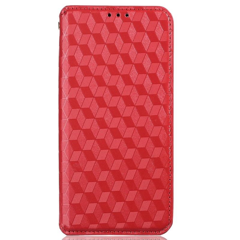 Flip Cover Samsung Galaxy S22 Ultra 5G Anti-fald Læder Cover Designgeometri