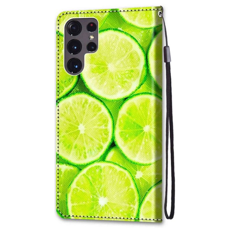 Flip Cover Samsung Galaxy S22 Ultra 5G Citron