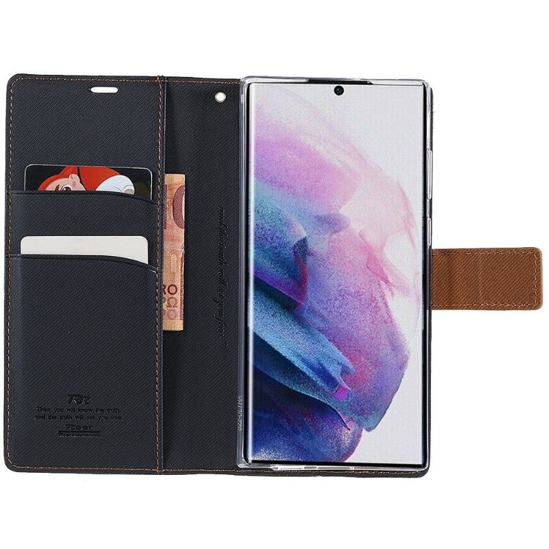 Flip Cover Samsung Galaxy S22 Ultra 5G Roar Style Canvas