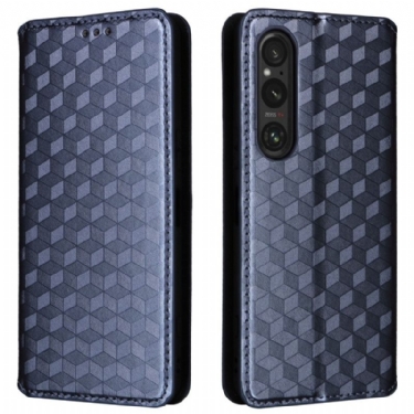 Flip Cover Sony Xperia 1 Vi 3d Diamantmønster