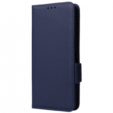 Flip Cover Sony Xperia 1 Vi Litchi Imiteret Læder Med Rem