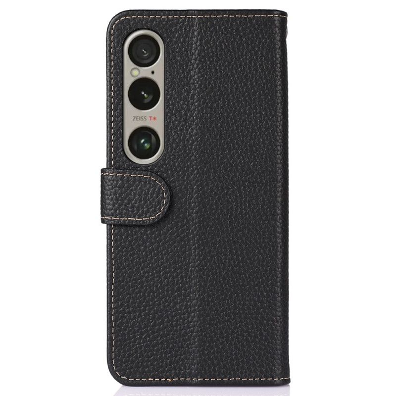 Flip Cover Til Sony Xperia 1 Vi Litchi Tekstur Khazneh