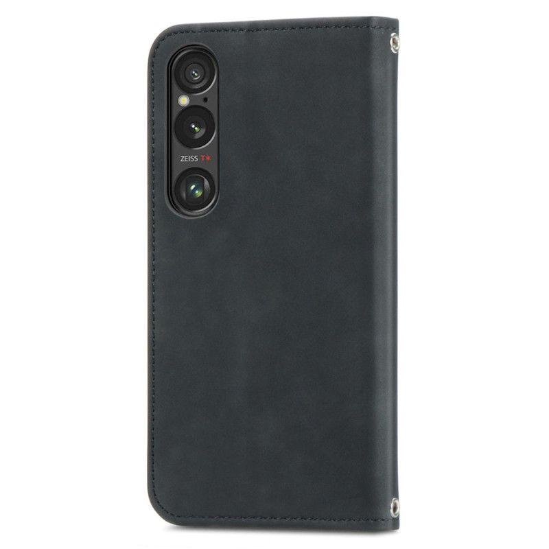 Flip Cover Til Sony Xperia 1 Vi Ruskindseffekt