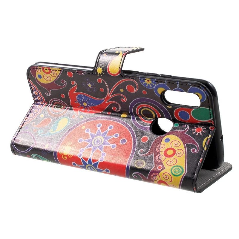 Etui Honor 10 Lite Hemming Paisley Mønster Kortholder