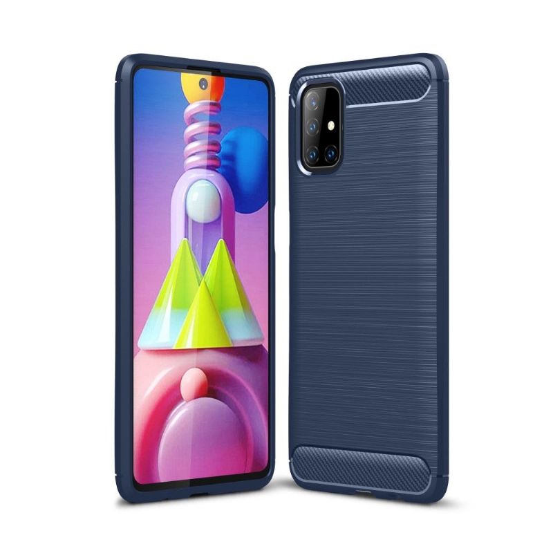 Cover Samsung Galaxy M51 Fleksibel Børstet Effekt