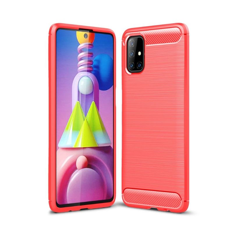 Cover Samsung Galaxy M51 Fleksibel Børstet Effekt