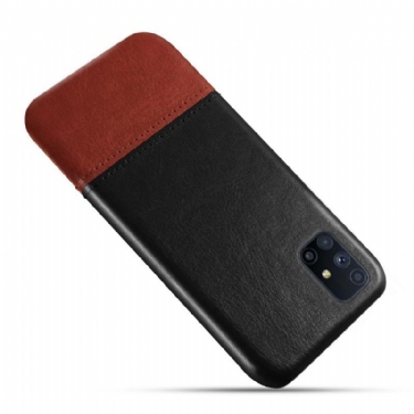 Cover Samsung Galaxy M51 Tofarvet Lædereffekt