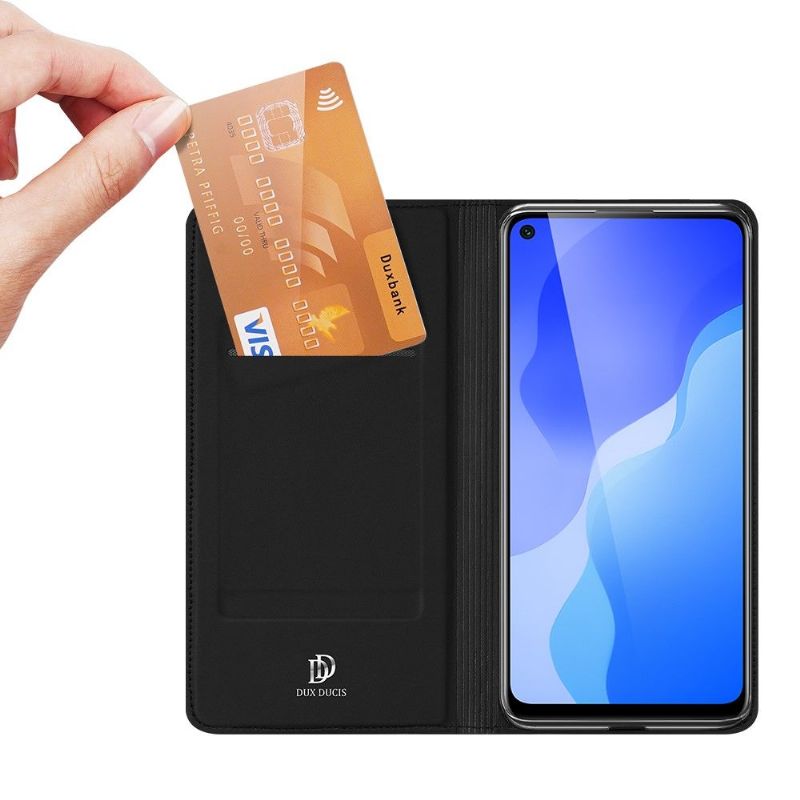 Flip Cover Huawei P40 Lite 5G Satineffekt