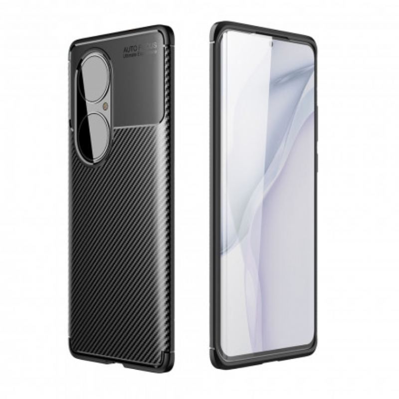 Cover Huawei P50 Fleksibel Kulfibertekstur