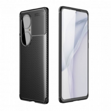 Cover Huawei P50 Fleksibel Kulfibertekstur