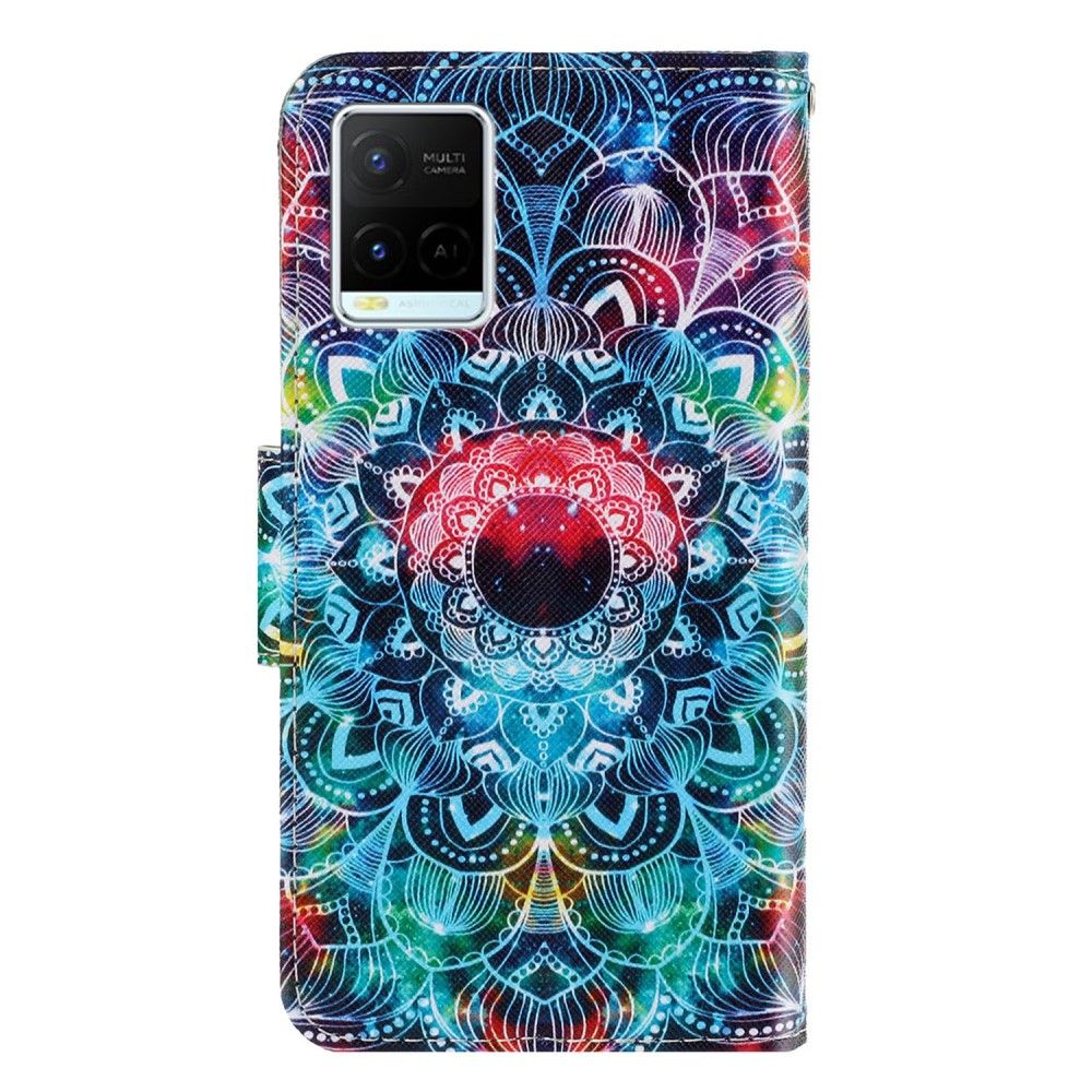 Flip Cover Vivo Y21 / Y21s / Y33s Anti-fald Farverig Mandala