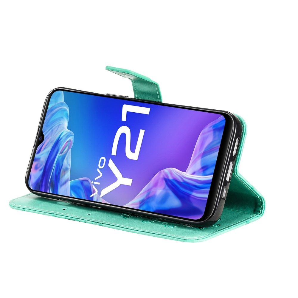 Flip Cover Vivo Y21 / Y21s / Y33s Anti-fald Supportfunktion Sommerfugle