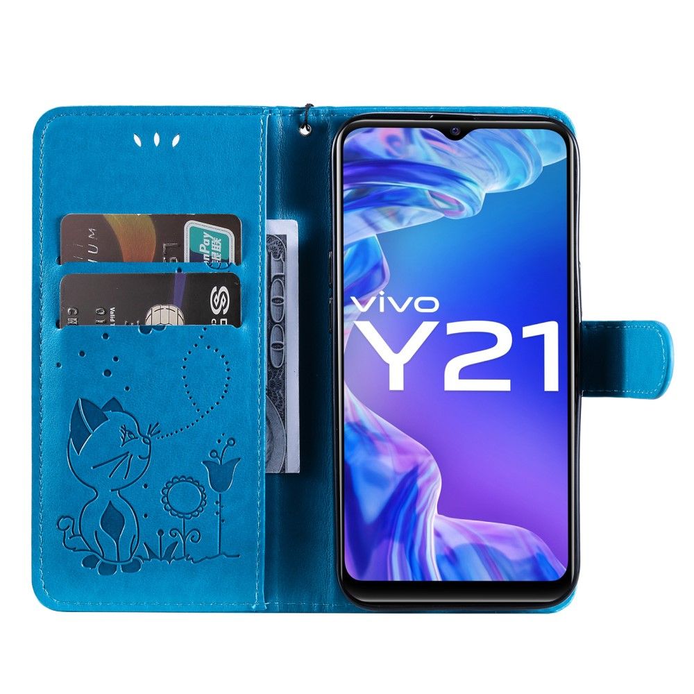 Flip Cover Vivo Y21 / Y21s / Y33s Katte Illustration