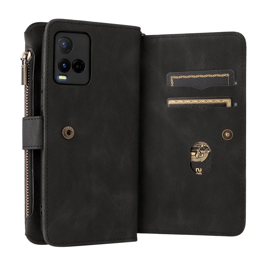 Flip Cover Vivo Y21 / Y21s / Y33s Punge Etui Med Snor