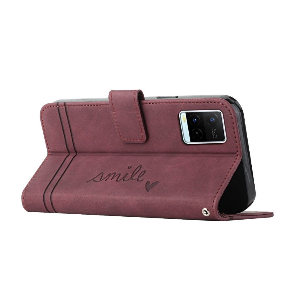 Flip Cover Vivo Y21 / Y21s / Y33s Smil Linjer