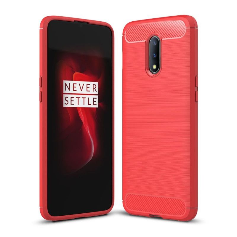 Cover OnePlus 7 Carbon Børstet Gel