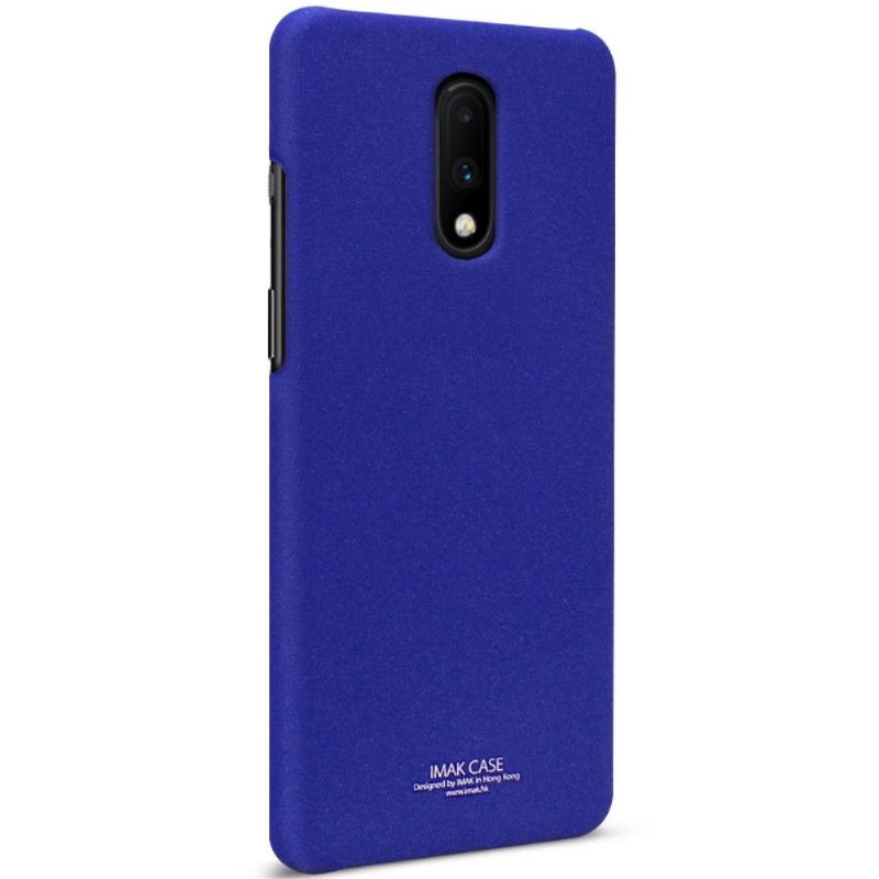 Cover OnePlus 7 Imak Matt Finish + Aftagelig Støtte - Blå