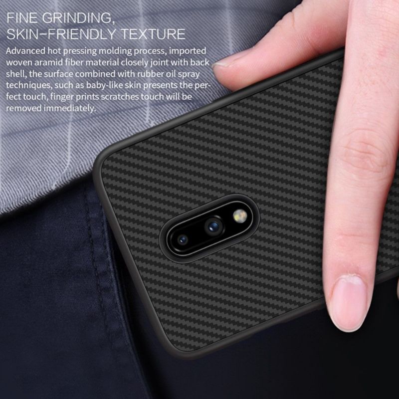 Cover OnePlus 7 Syntetisk Fiber