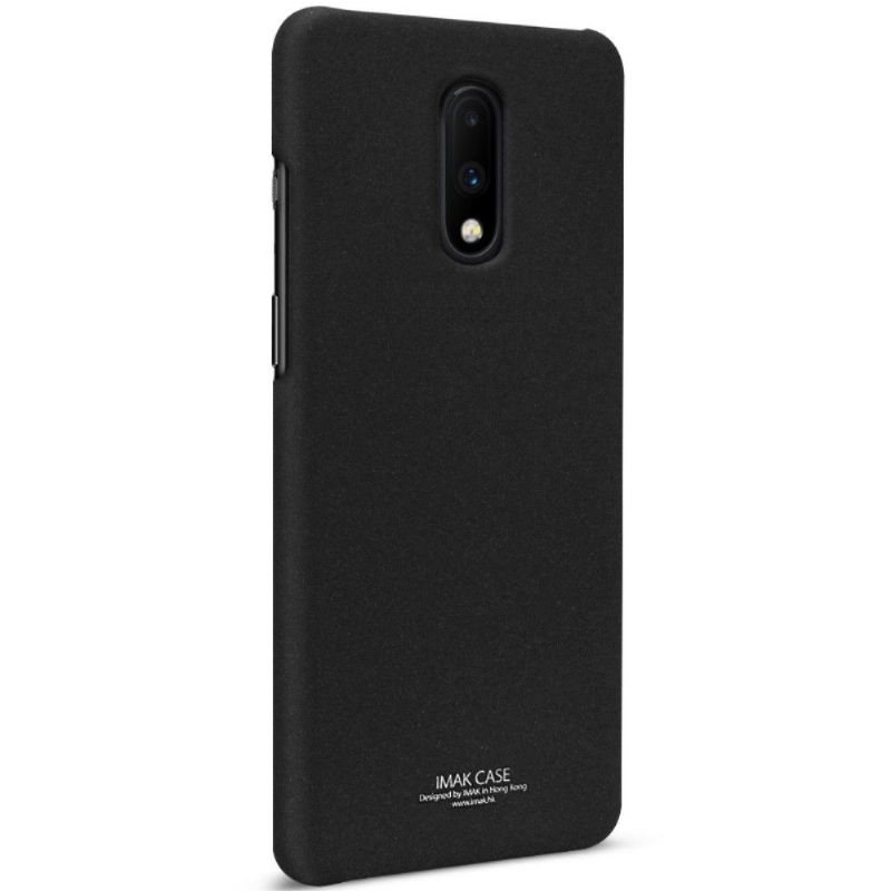 Mobilcover OnePlus 7 Imak Matt Finish + Aftagelig Støtte - Sort