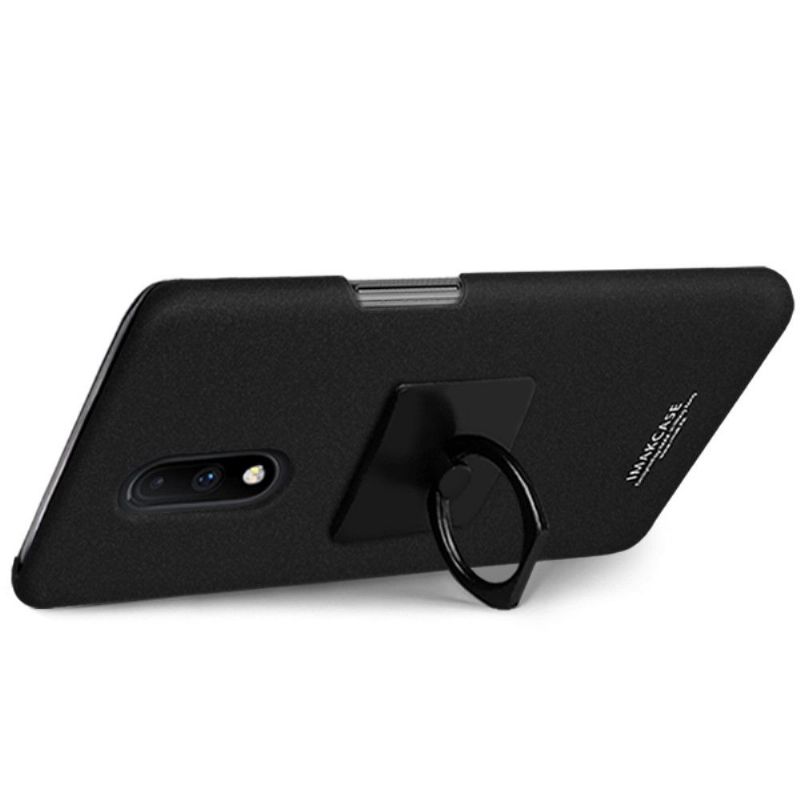 Mobilcover OnePlus 7 Imak Matt Finish + Aftagelig Støtte - Sort