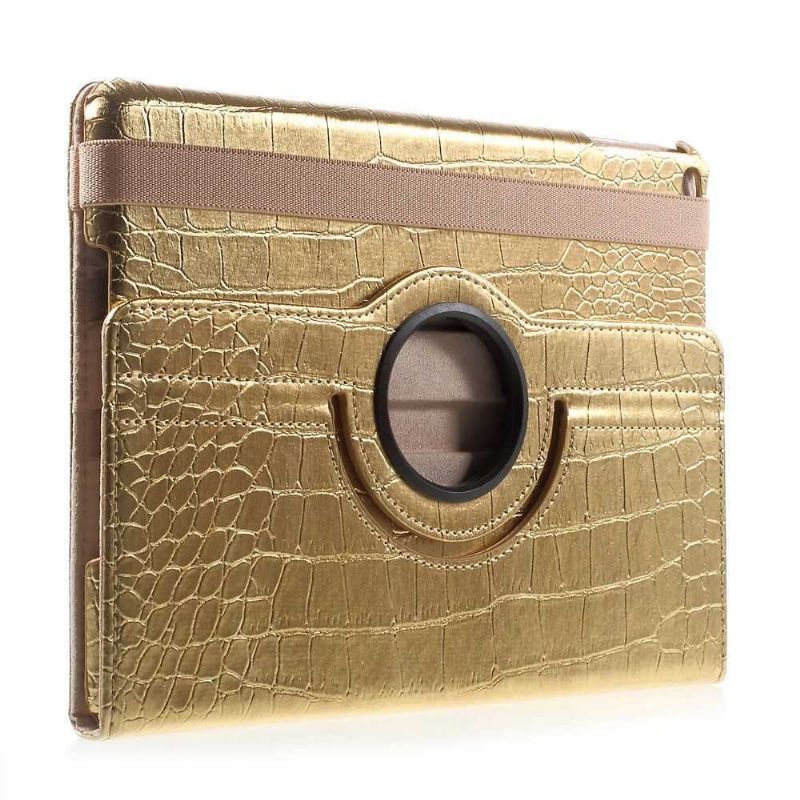 iPad 9.7 2017 / 2018 Style Alligator Lædercover - Guld