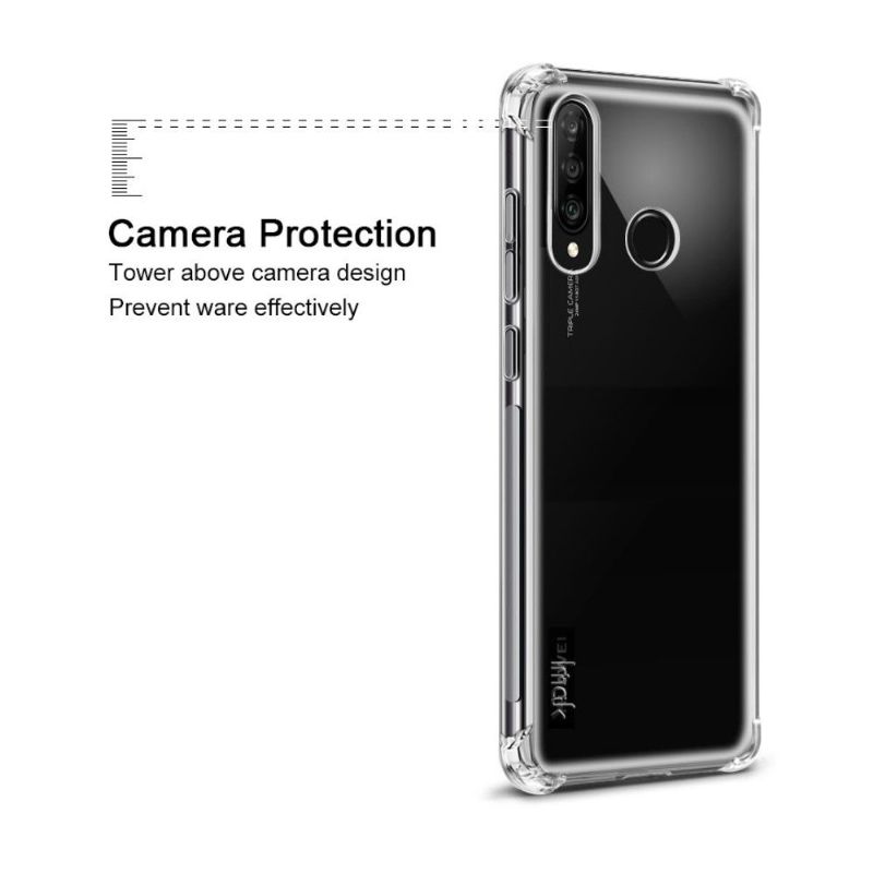 Cover Huawei P30 Lite Gennemsigtig + Beskyttelsesfilm