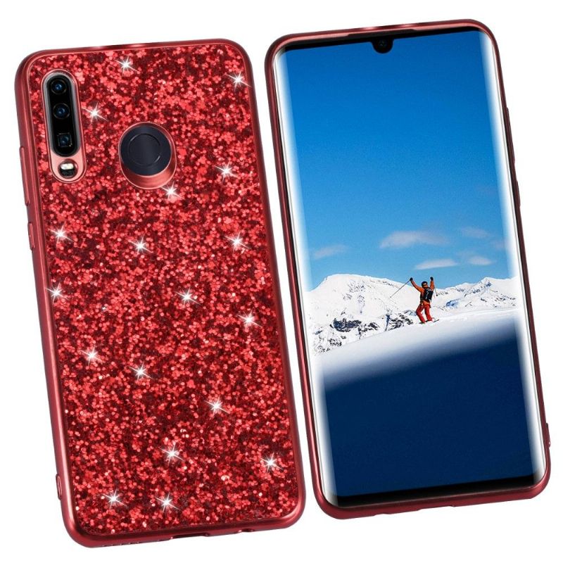 Cover Huawei P30 Lite Mousserende Rhinestone Glamour