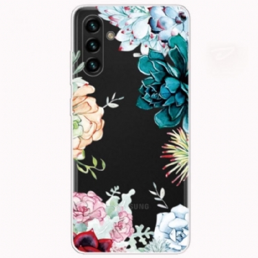 Cover Samsung Galaxy A13 5G / A04s Akvarel Blomster