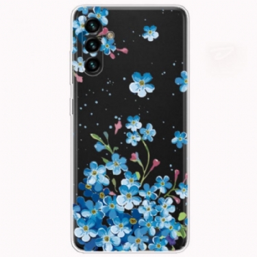 Cover Samsung Galaxy A13 5G / A04s Blå Blomster