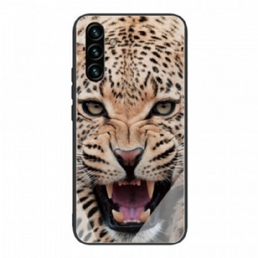 Cover Samsung Galaxy A13 5G / A04s Leopard Hærdet Glas