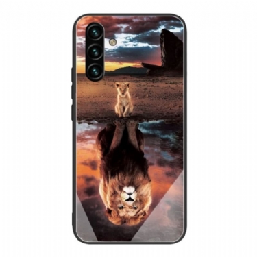 Cover Samsung Galaxy A13 5G / A04s Lion Cub's Dream Hærdet Glas