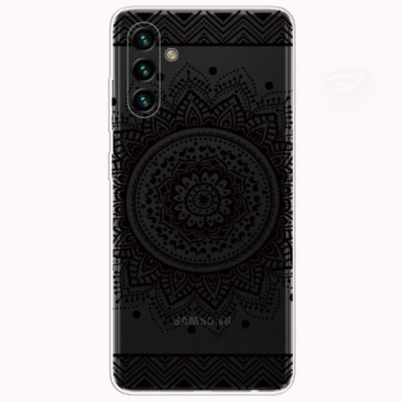 Cover Samsung Galaxy A13 5G / A04s Mandala Med Enkelt Blomst