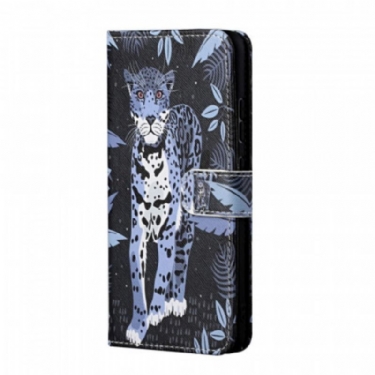 Flip Cover Samsung Galaxy A13 5G / A04s Med Snor Strappy Leopard