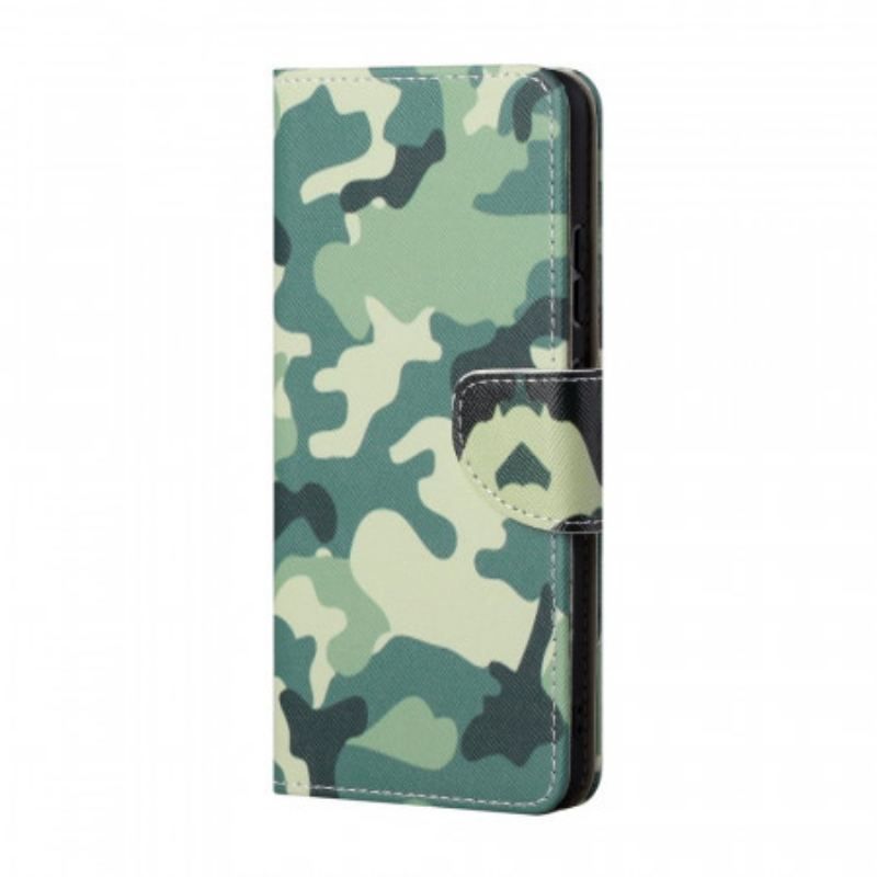 Flip Cover Samsung Galaxy A13 5G / A04s Militær Camouflage