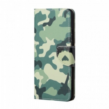 Flip Cover Samsung Galaxy A13 5G / A04s Militær Camouflage