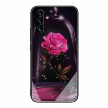 Mobilcover Samsung Galaxy A13 5G / A04s Magic Pink Hærdet Glas