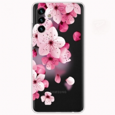 Mobilcover Samsung Galaxy A13 5G / A04s Små Lyserøde Blomster