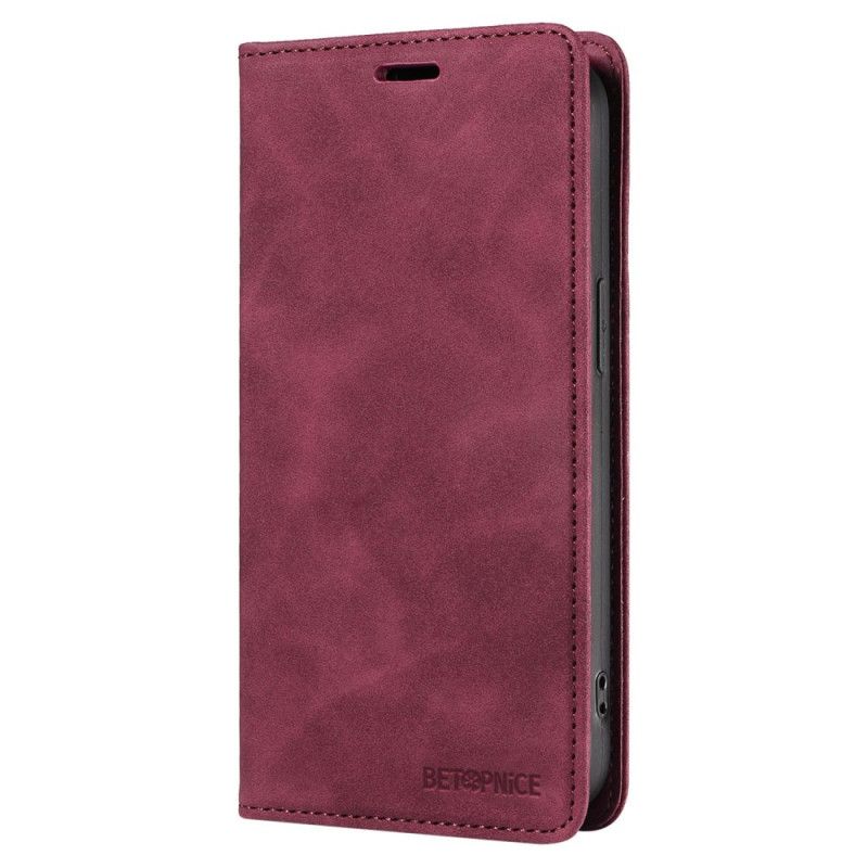 Flip Cover Oppo Reno 12 5g Betopnice Ruskindseffekt Rfid-blokering