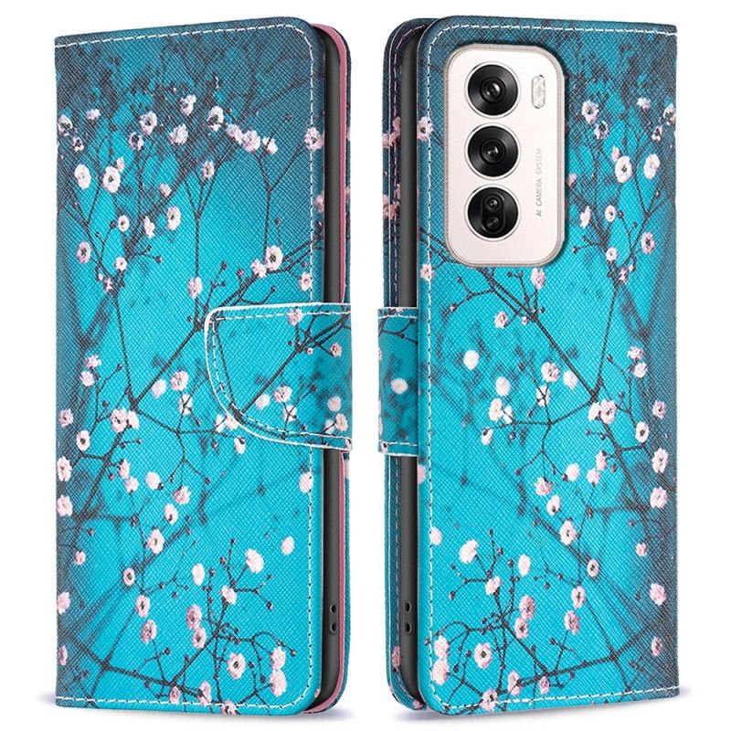 Flip Cover Oppo Reno 12 5g Blommeblomster