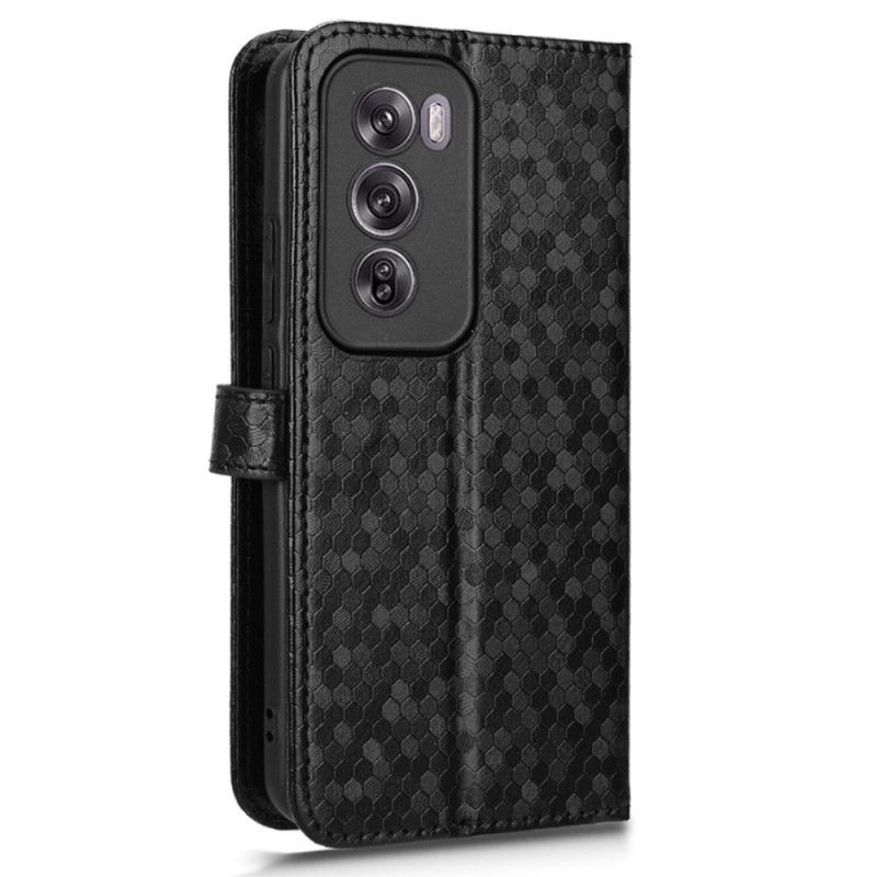 Flip Cover Oppo Reno 12 5g Skinnende Punkter