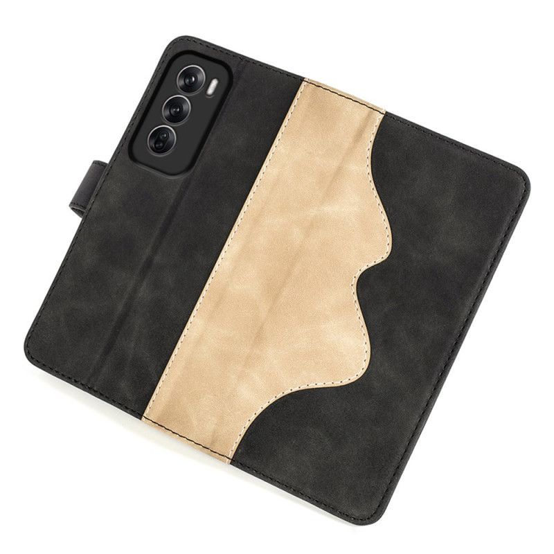 Flip Cover Oppo Reno 12 5g Tofarvet Design