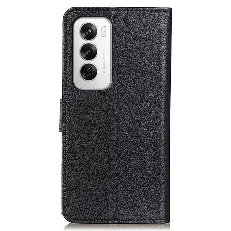 Flip Cover Oppo Reno 12 5g Traditionelt Kunstlæder