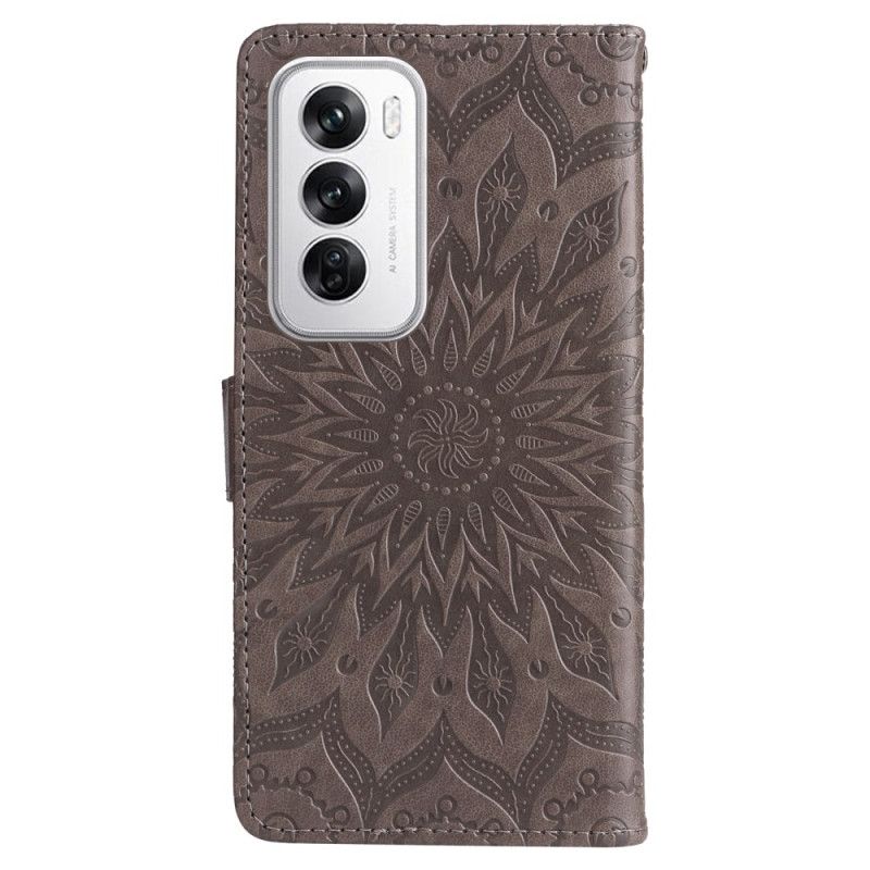 Flip Cover Til Oppo Reno 12 5g Mandala Med Rem