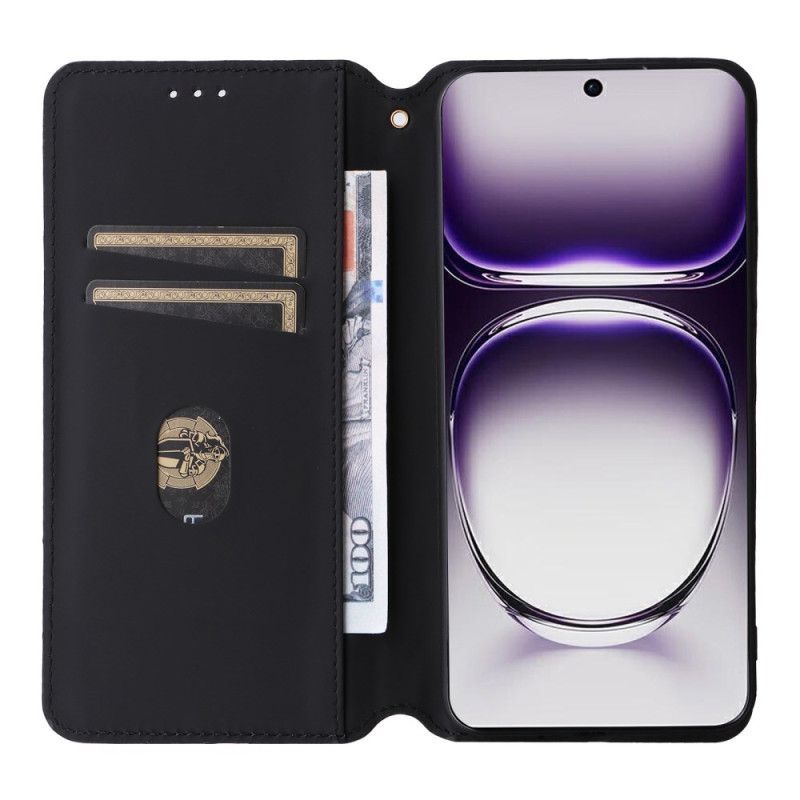 Læder Cover Oppo Reno 12 5g Telefon Etui 3d Diamanter