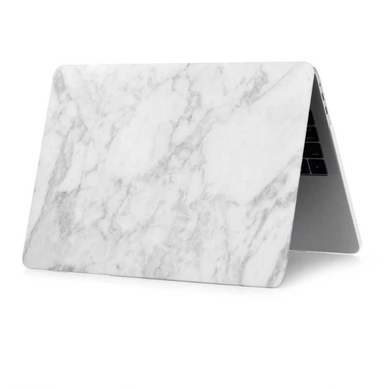 Macbook Pro 13 Taske / Marble Touch Bar - Grå