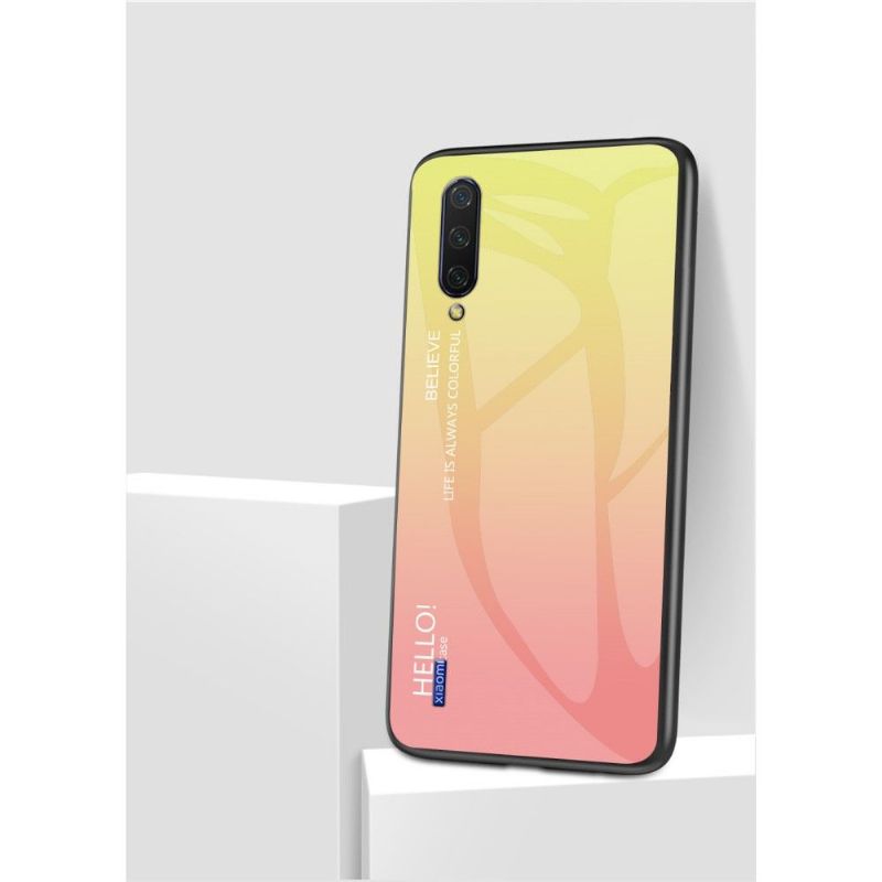 Cover Xiaomi Mi A3 Hemming Farvegradient Glasbagside