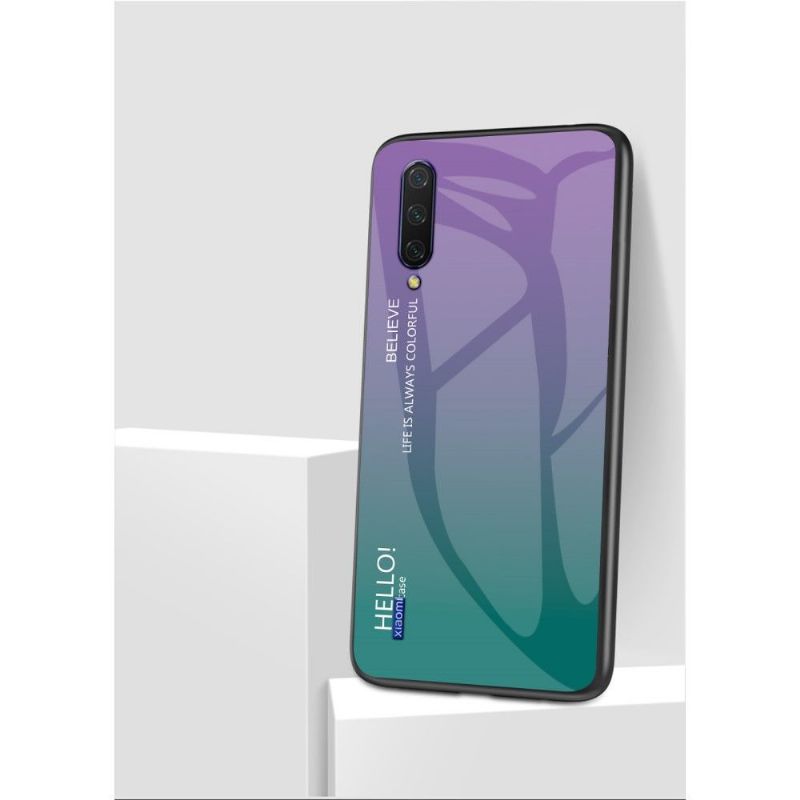 Cover Xiaomi Mi A3 Hemming Farvegradient Glasbagside