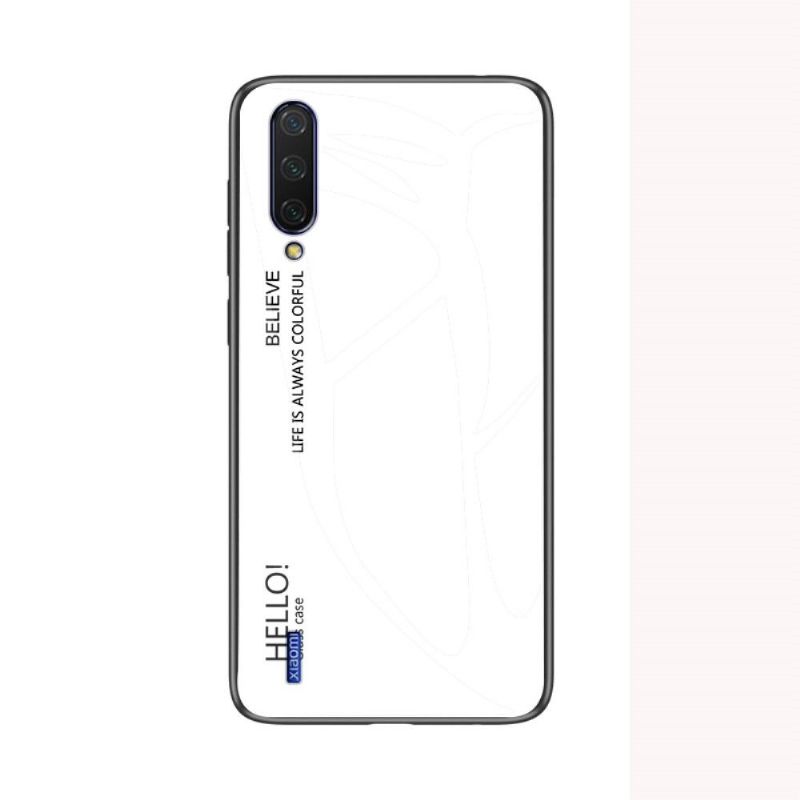 Cover Xiaomi Mi A3 Hemming Farvegradient Glasbagside